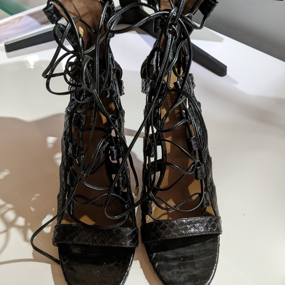 Aquazurra Amazon Heels Size 41 - Picture 10 of 11